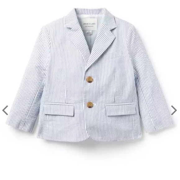 Janie and Jack Other - Janie and Jack Boy’s Seersucker Blue 2T 3 piece suit $241 Blazer, Pants, Vest